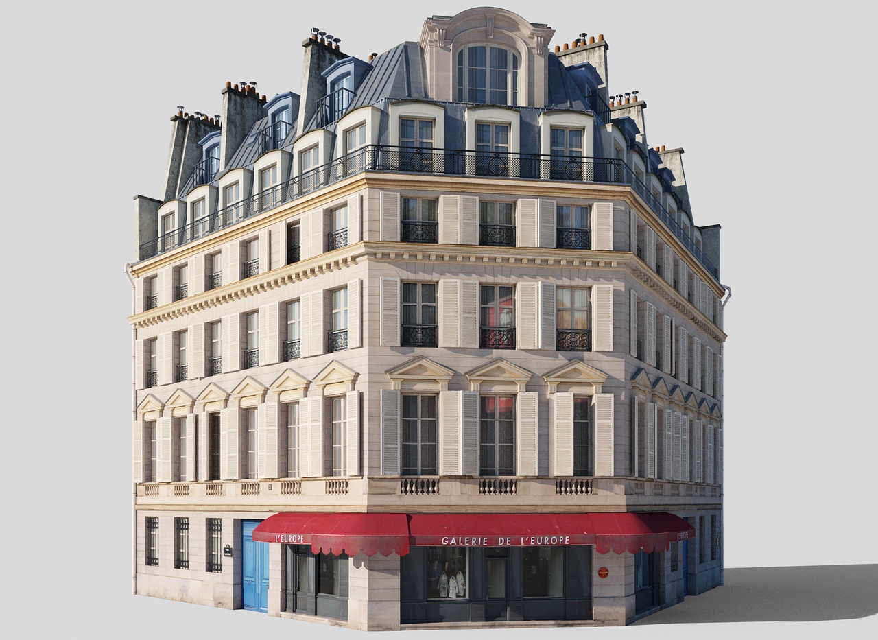Media 1 for listing Parisian corner building