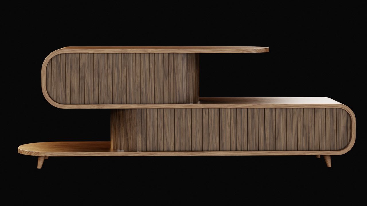 Media 1 for listing Modern Wooden Designer Table Low poly