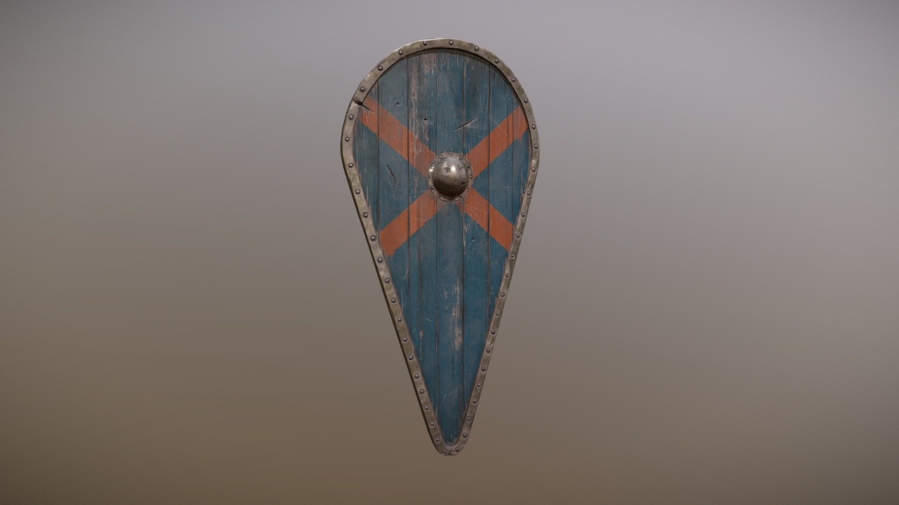 Media 1 for listing Medieval kite shield