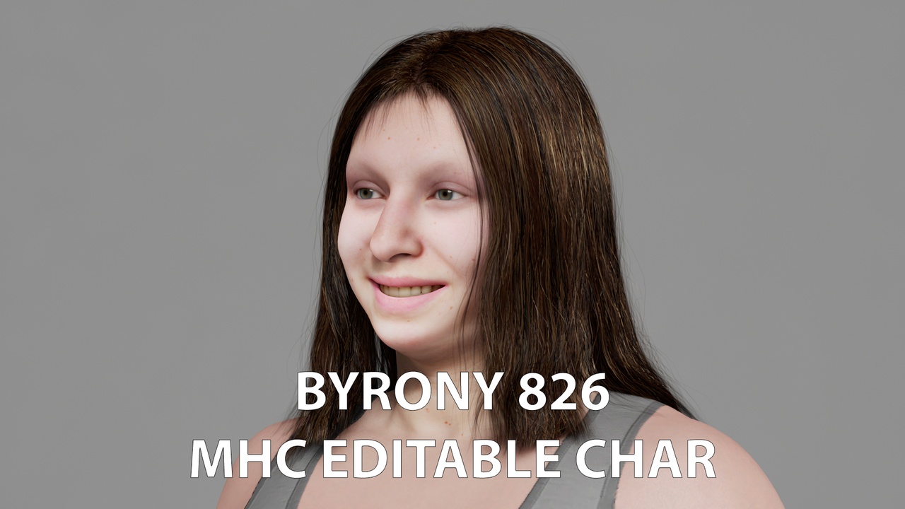 Media 1 for listing Byrony 826 MetaHuman Compatible Editable Character