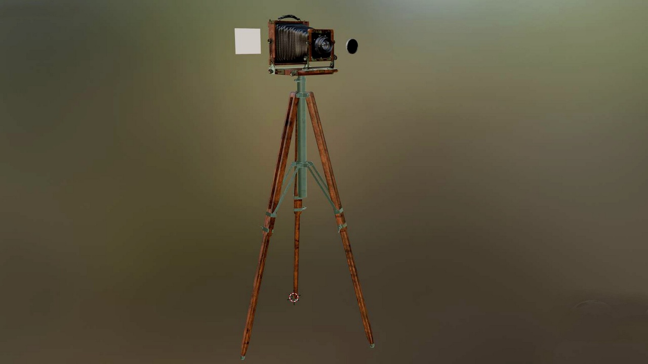出品OLD CAMERA WITH TRIPODのメディア1