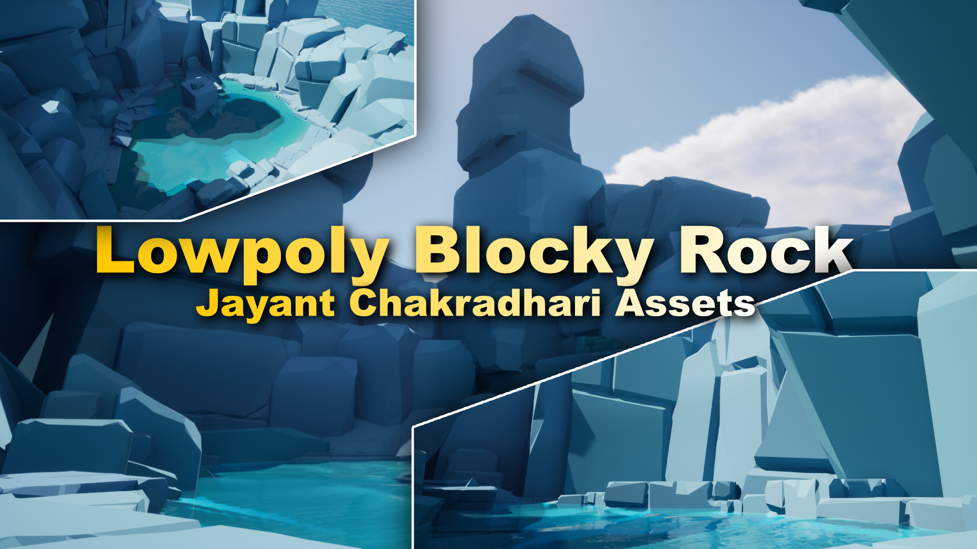 Blocky Rocks Lowpoly Rocks || Blocky || Lowpoly Ice | Fab