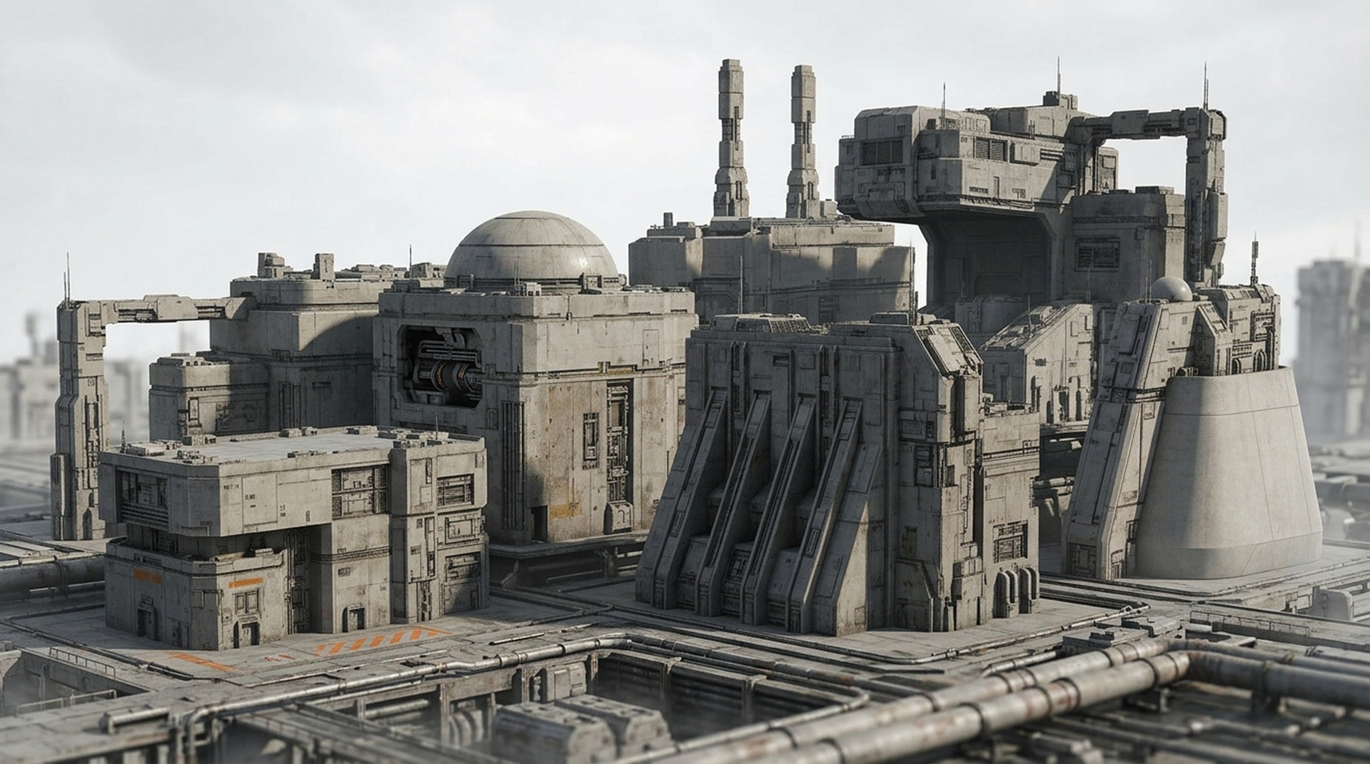 scifi architecture set | Fab