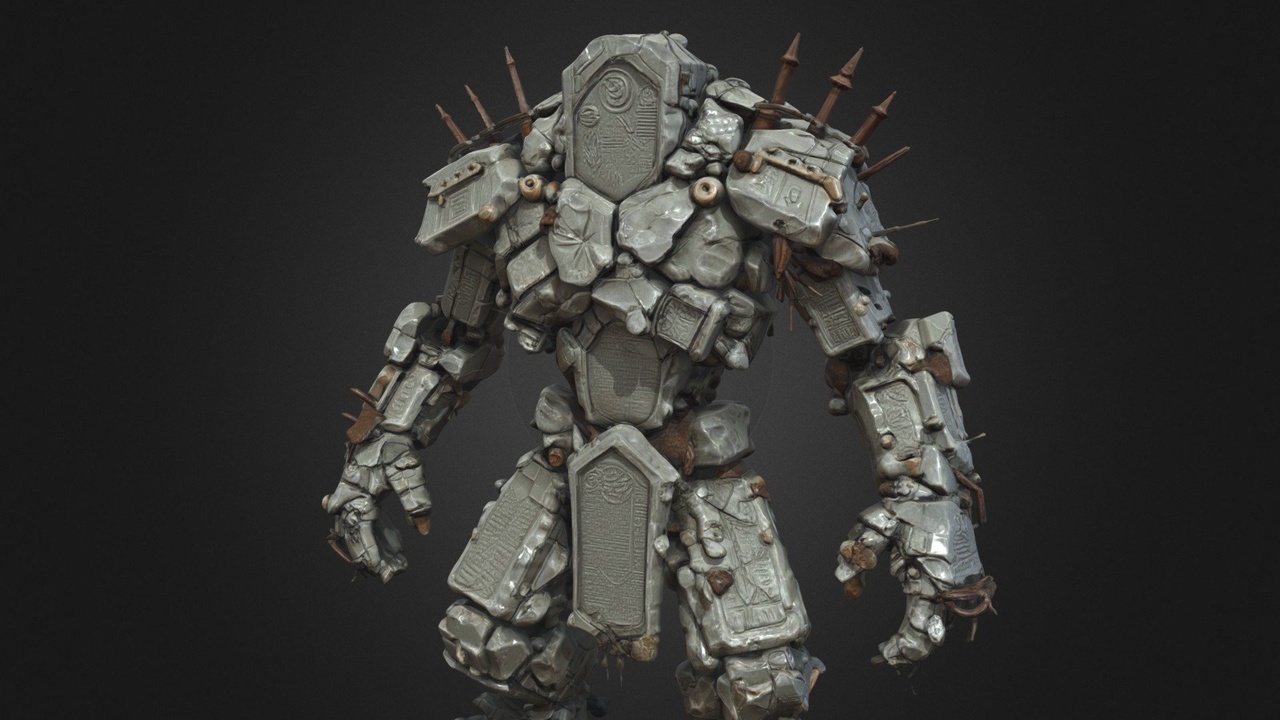 Media 1 for listing Gravestone Golem - Cemetery Guardian