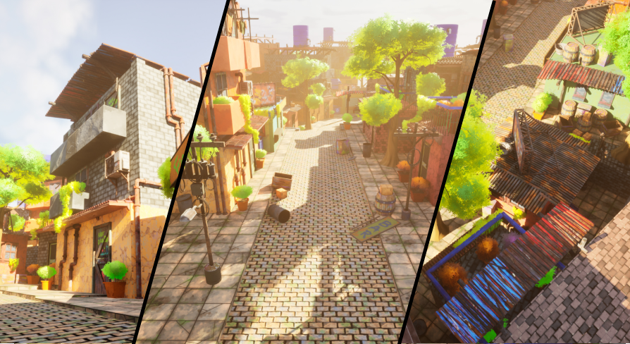 Stylized Favela Residential Kit | Fab