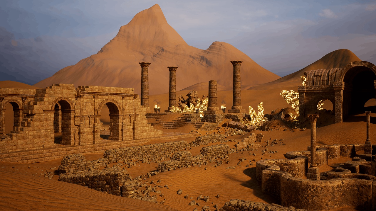 Media 1 for listing Fantasy Desert Ruins (Lost Desert Temple)