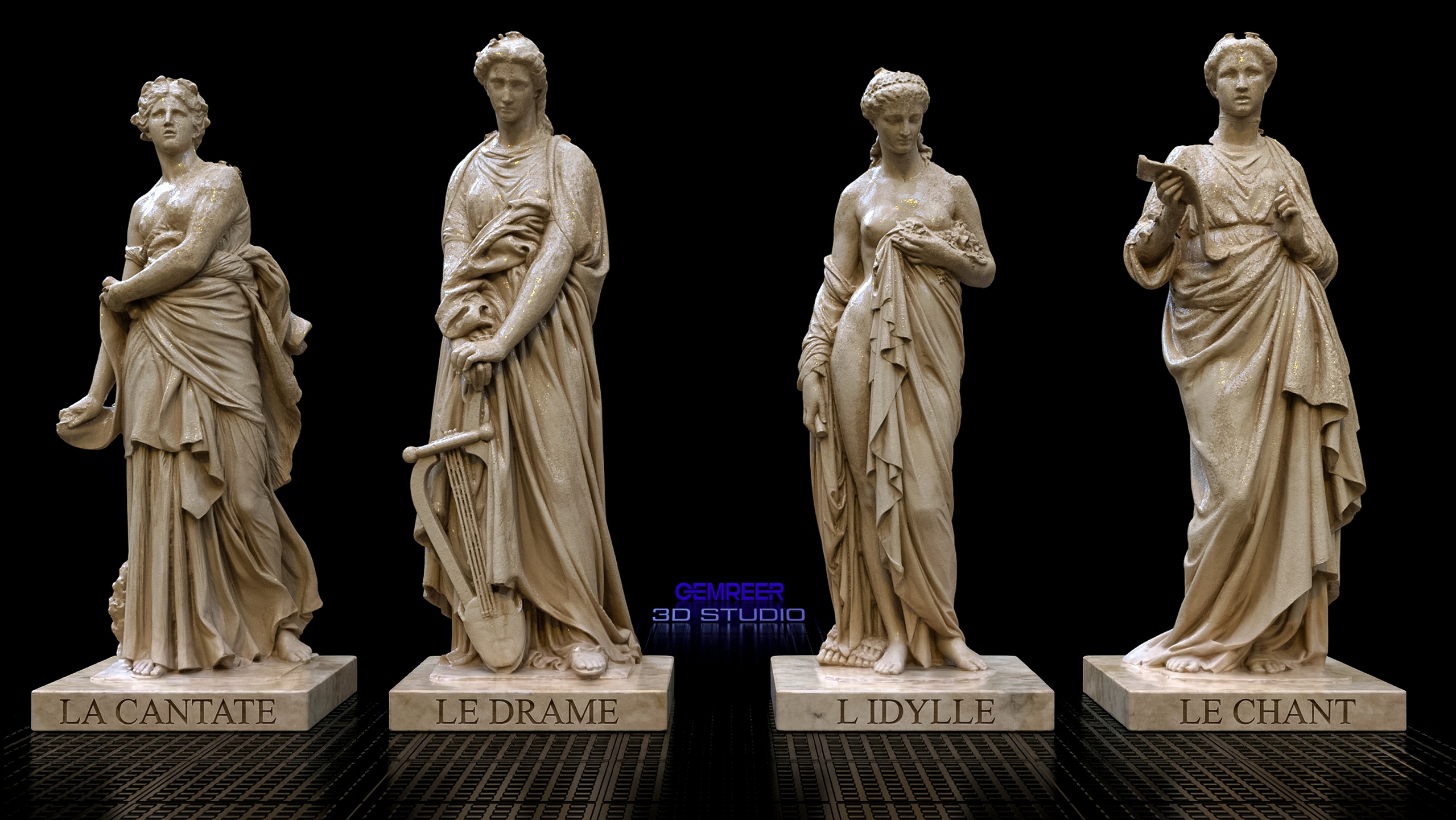 Media 1 for listing Palais Garnier Sculpture Collection Set 1