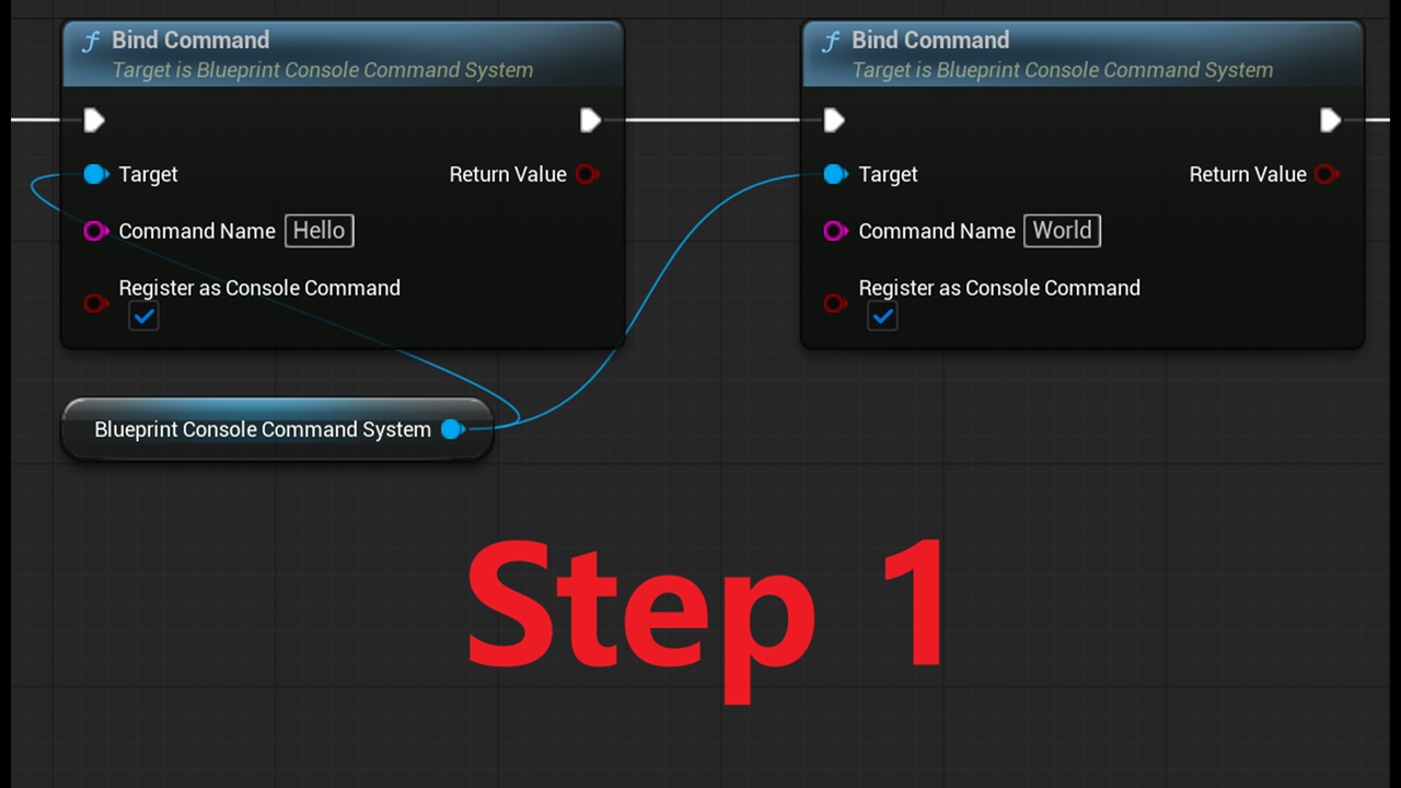 Media 1 for listing Blueprint Console Command System