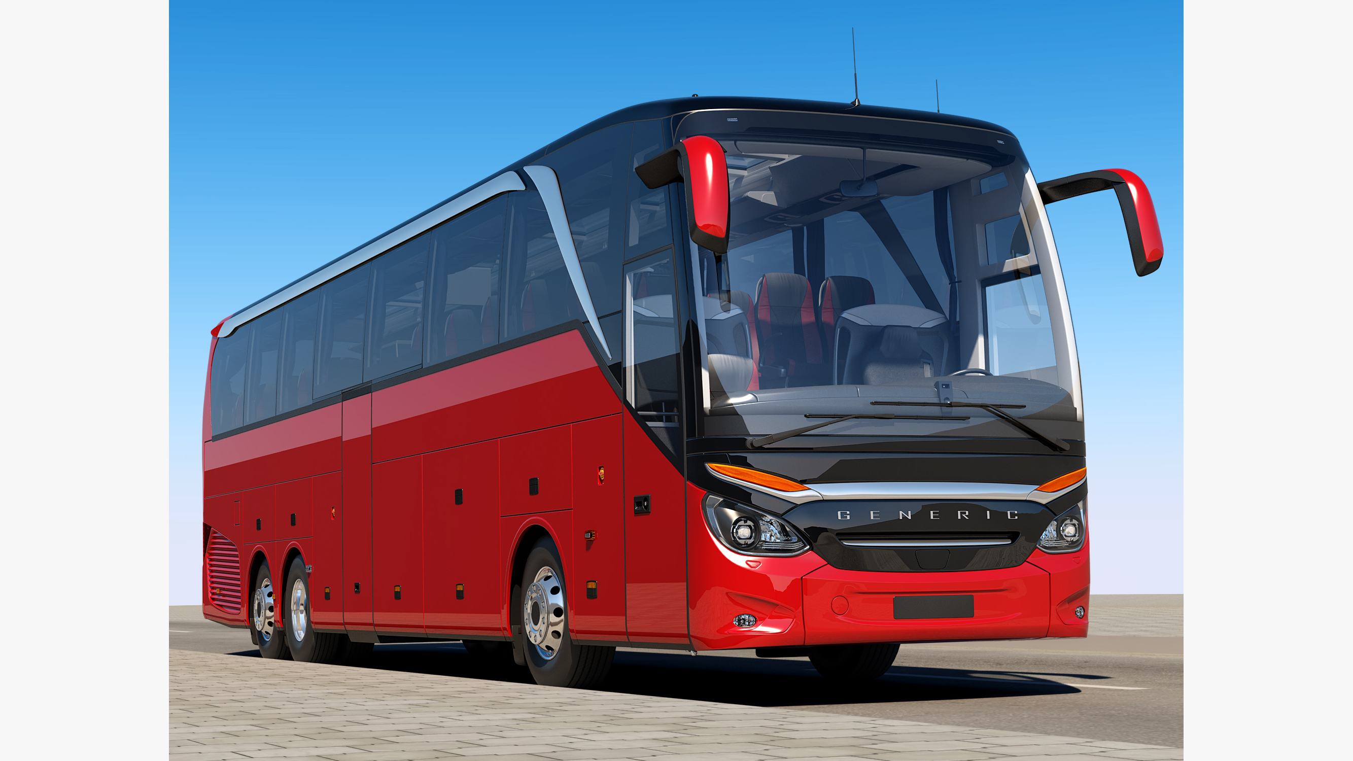 Generic Tourist Bus 6X2_2 | Fab