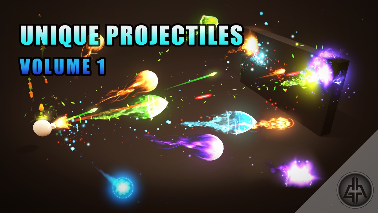 الوسائط 1 للقائمة Unique Projectiles - Mega Pack - Vol. 1
