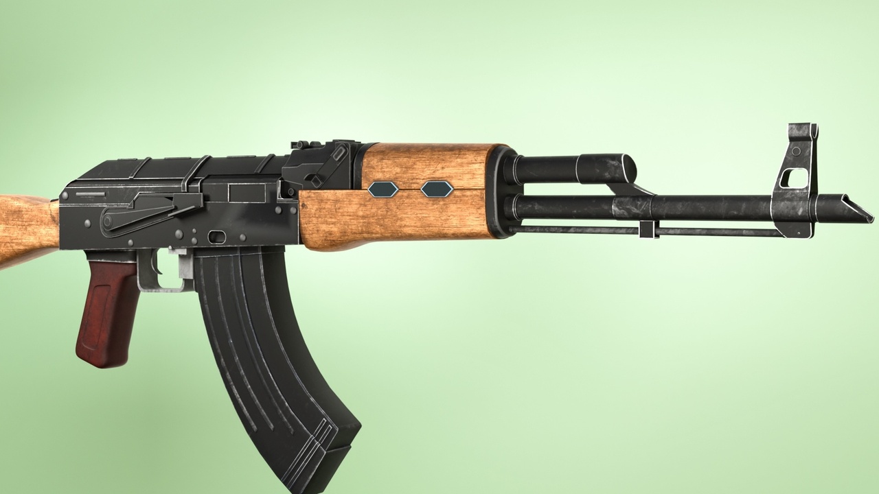 Media 1 for listing AK47Bake — High-Detail Weapon Model (~32K Poly)