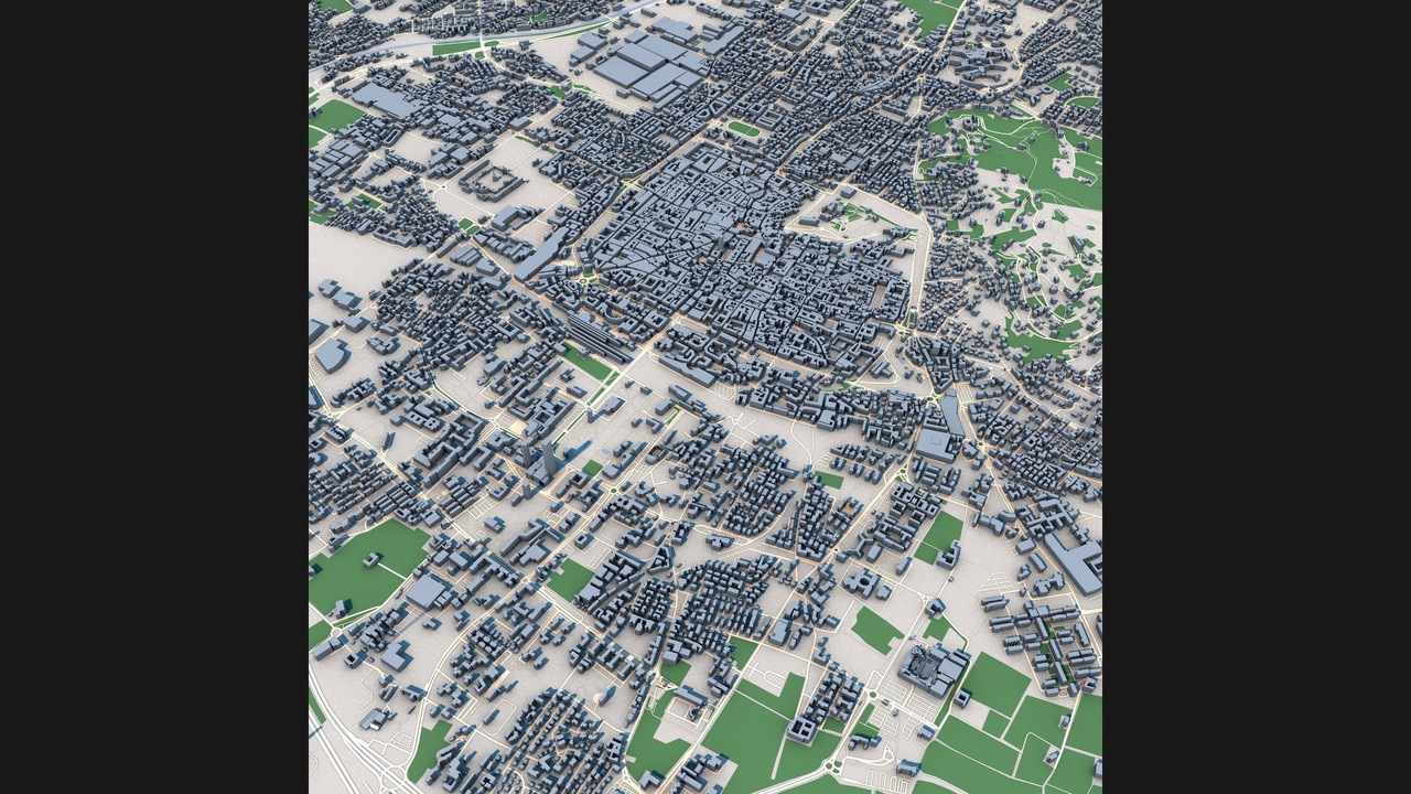 Media 1 for listing Brescia City Italy | Detailed Urban Landscape 3D Model