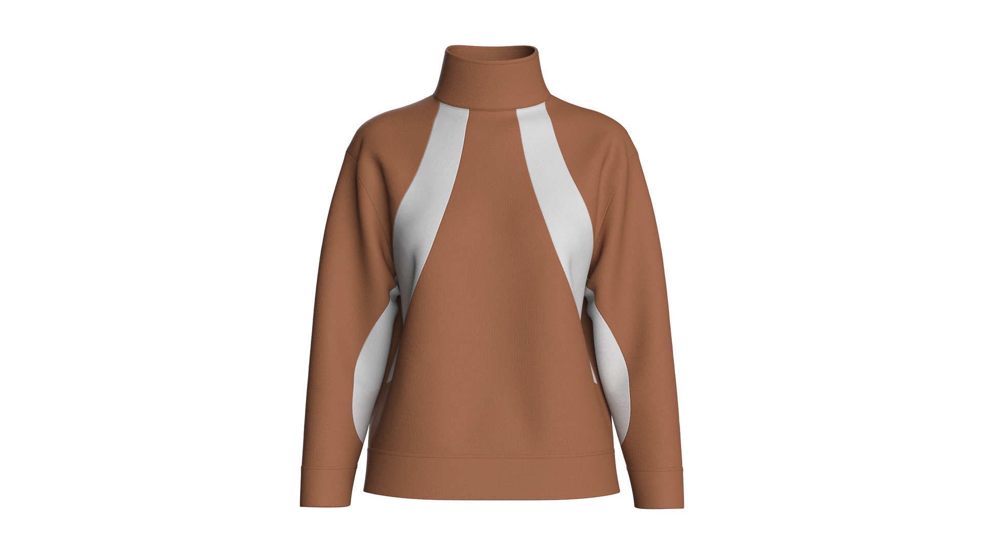 Media 1 for listing Girls Two - Tone Mock Neck Sweatshirt | High Poly