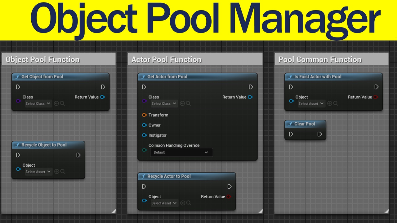 Media 1 for listing Object (Actor) Pool Manager