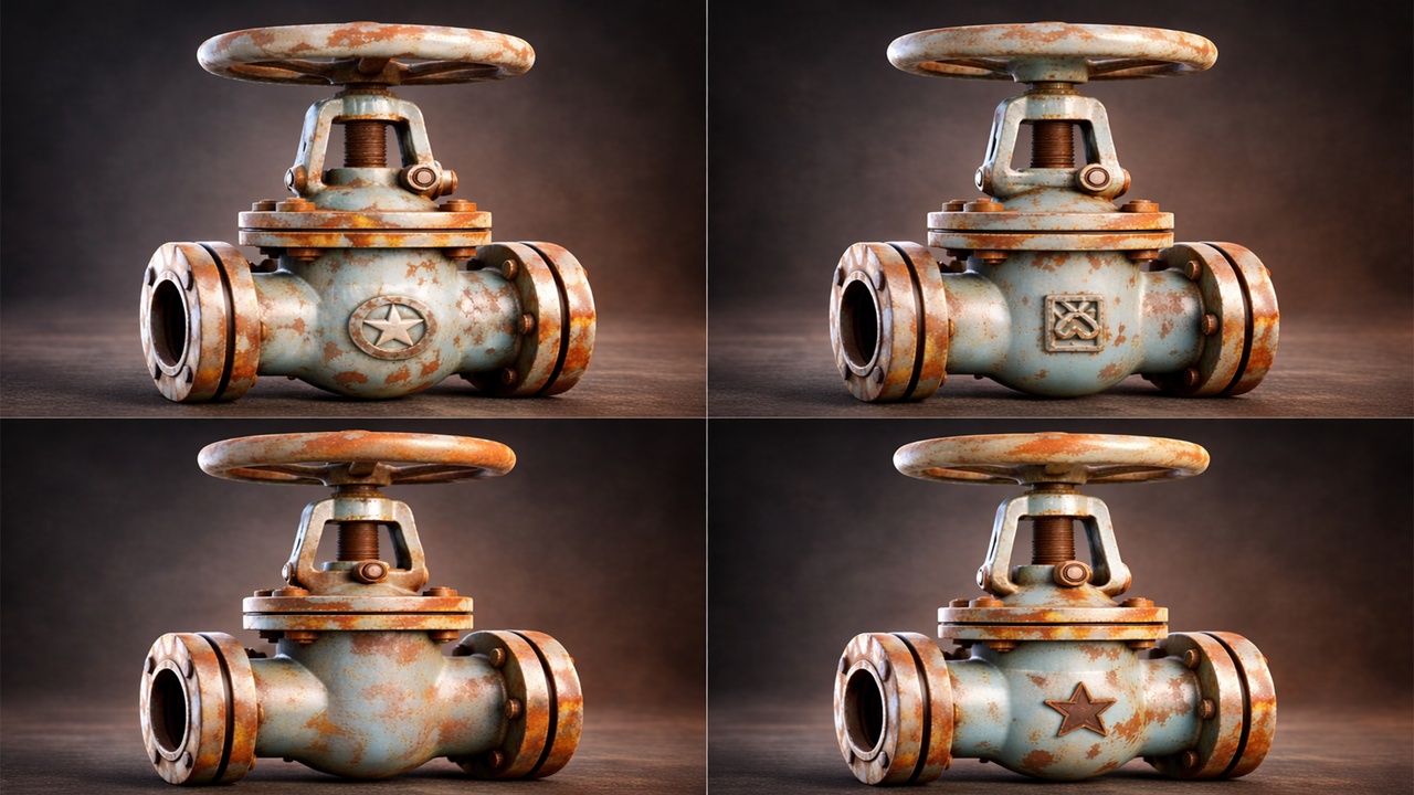 Media 1 for listing Industrial Valve Set (4 Variations) – Game Ready PBR