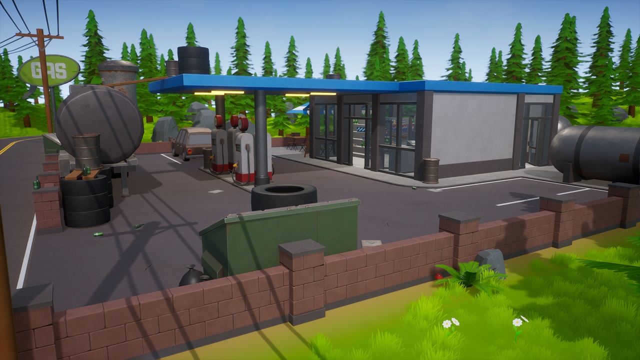 Media 1 for listing Stylized Low Poly FPS Map 2 - Gas Station