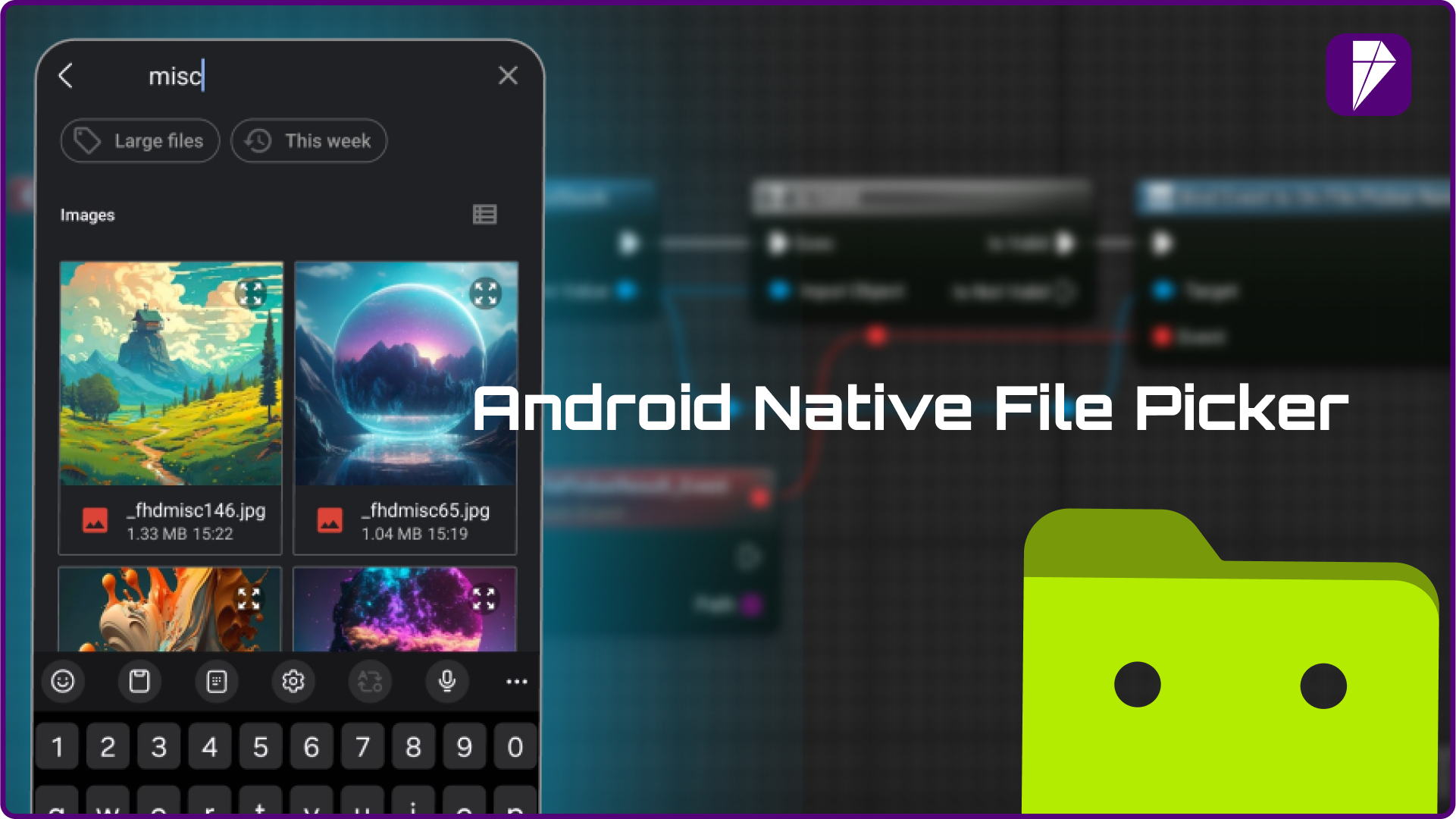 Android Native File picker | Fab