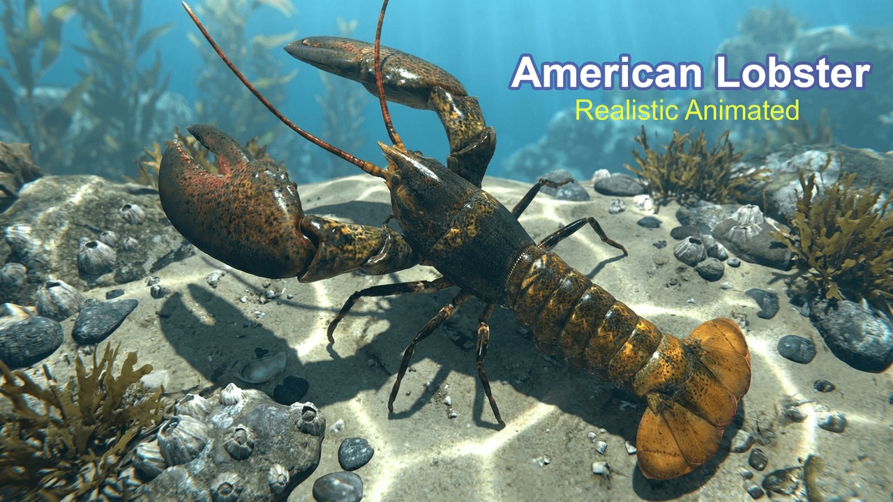 Media 1 for listing American Lobster Animated