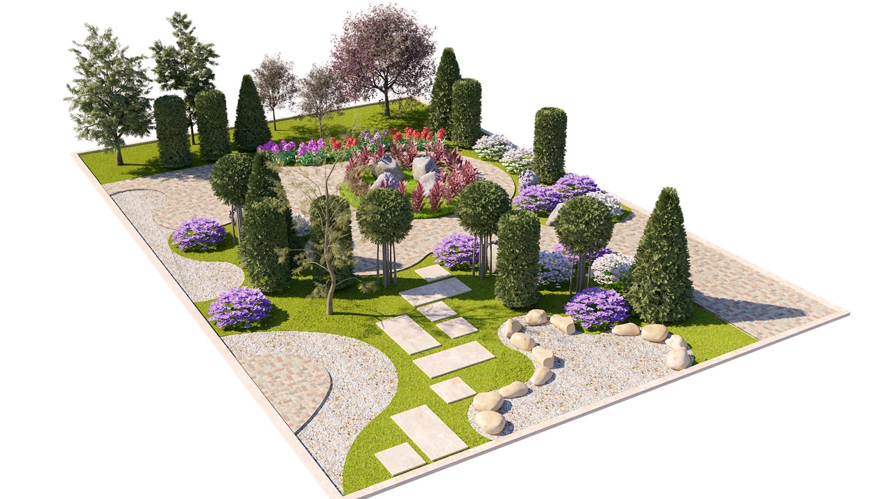 Media 1 for listing Contemporary Park & Plaza 3D Model