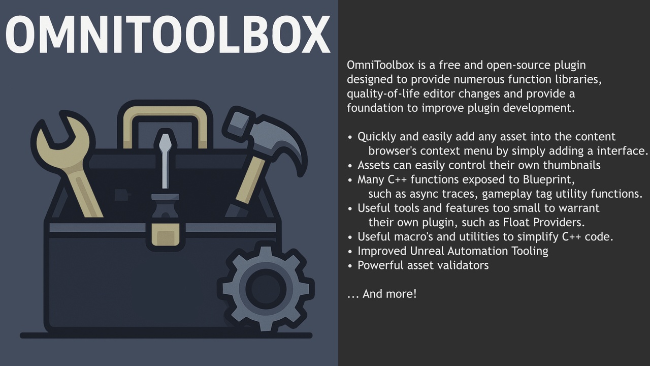 Media 1 for listing OmniToolbox - Plugin development utility