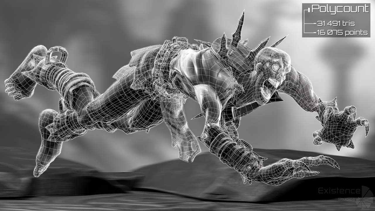 Ghoul Halloween - Stylized Devils - Creepy Zombie - Fantasy Model