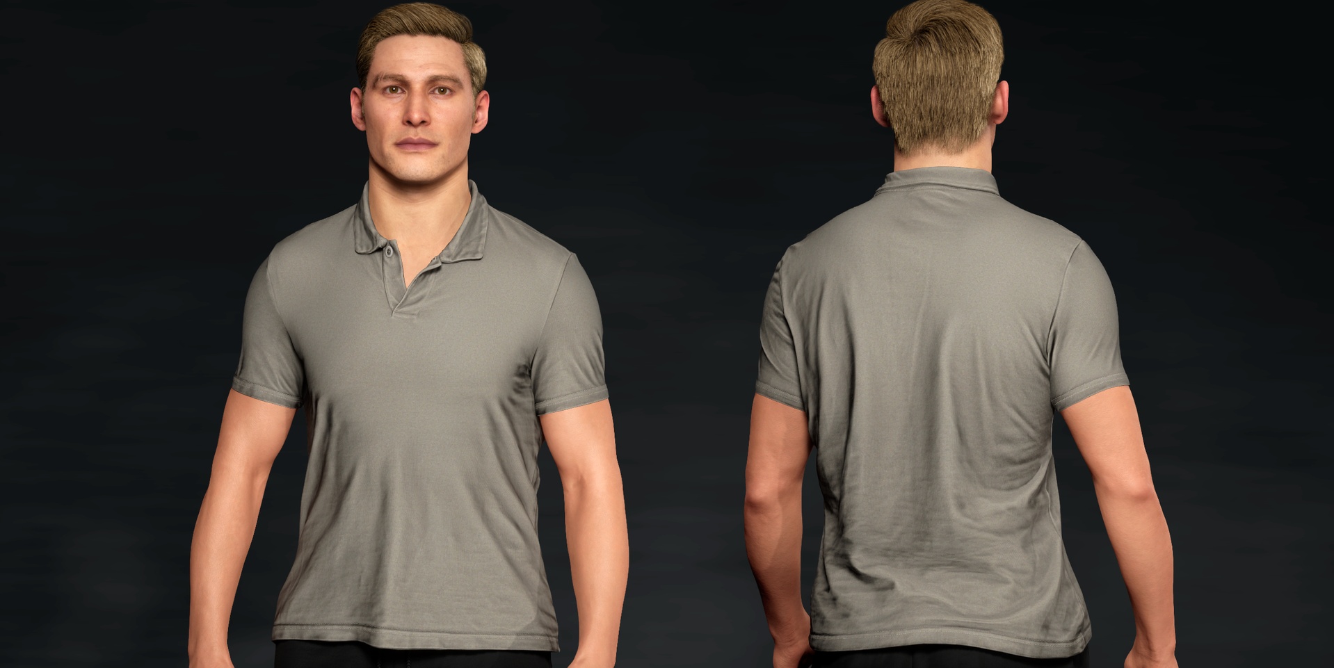Media 1 for listing Polo Shirt for MetaHumans | 8 Colorways | 4K PBR