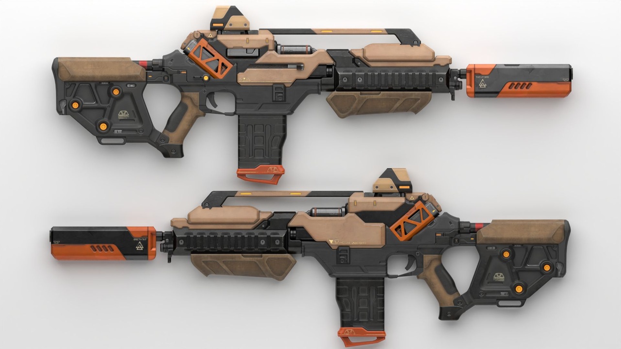 Media 1 for listing Sci-Fi Assault Rifle 089