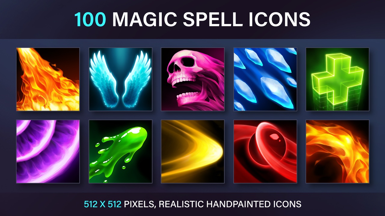 Media 1 for listing Magic Spell Icons