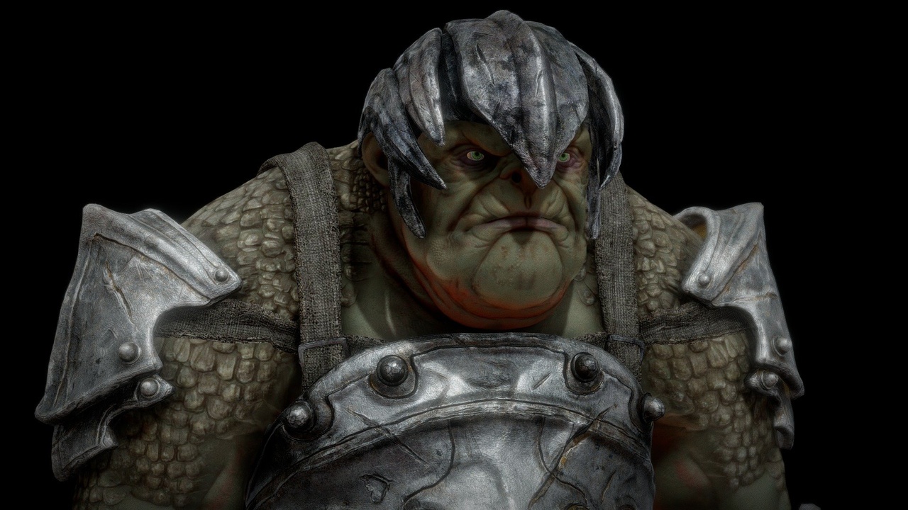Media 1 for listing Free Game Character - Armored Troll - With Sword