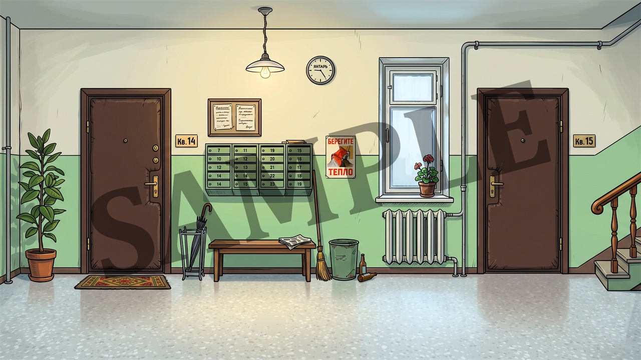 Media 1 for listing 50 Soviet-Union 2D Game Backgrounds - Cold War Visual Novel Scenes