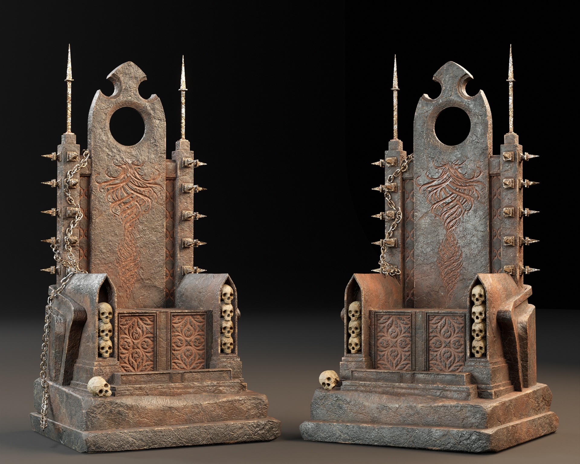 Media 1 for listing Dark Gothic Conjuring Throne