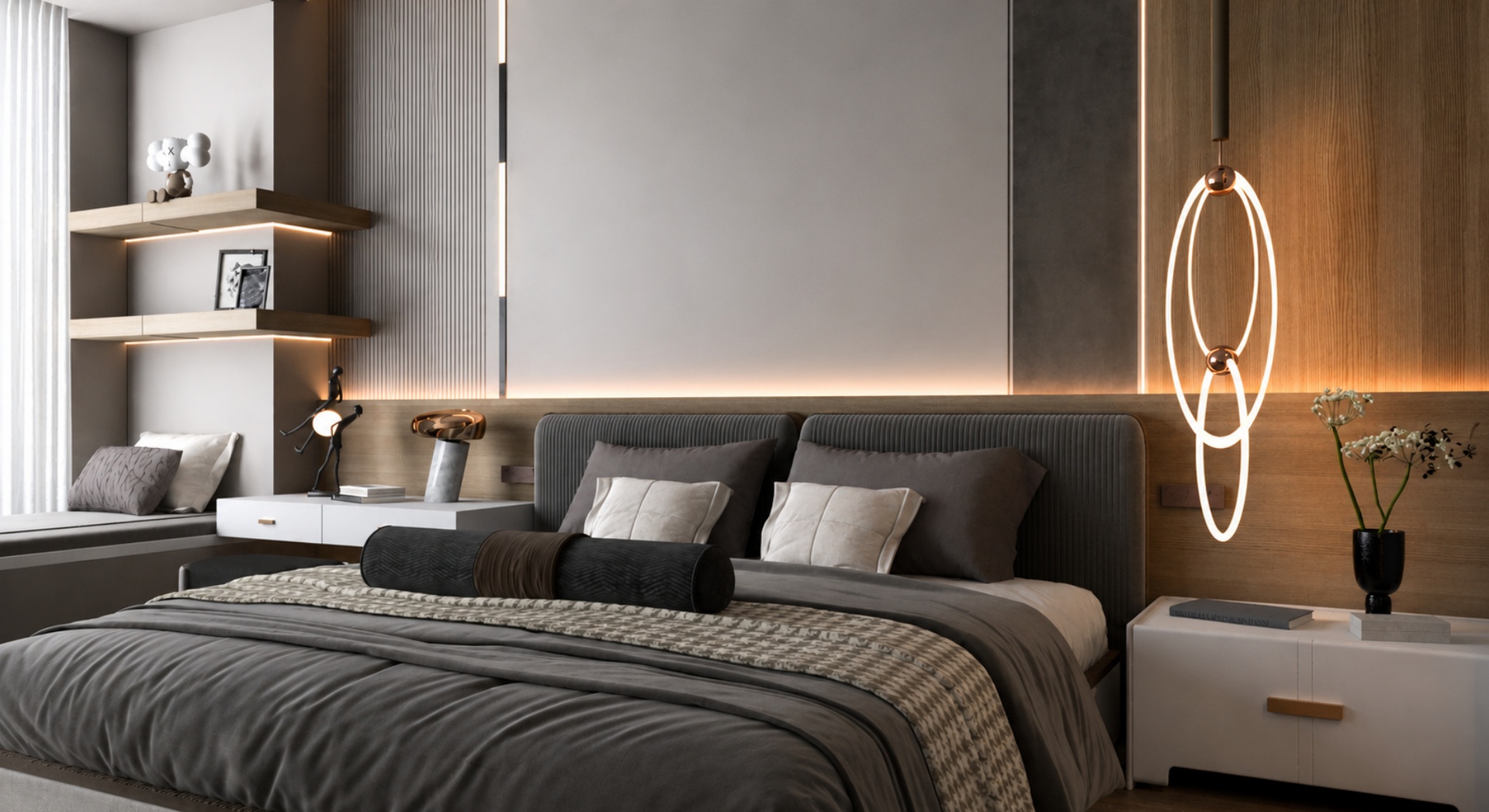 Media 1 for listing Modern Japandi Luxury Bedroom – Complete Arch-Viz Scene & Bedroom Furniture
