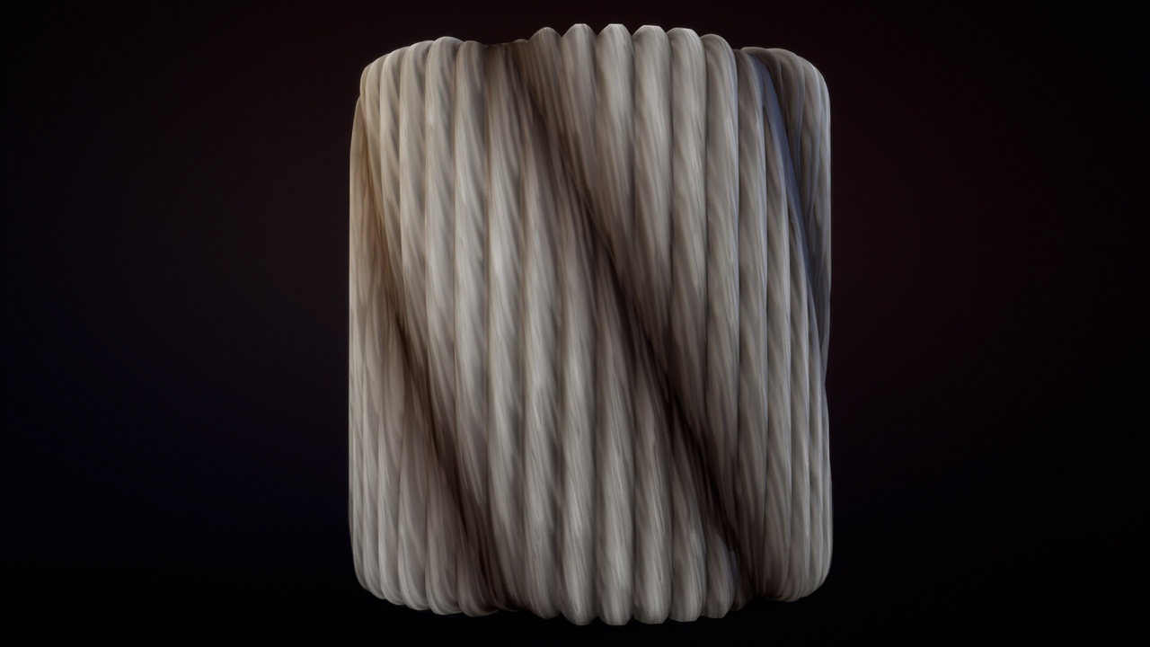 Medios 1 para el artículo Rope Grey Substance material and textures