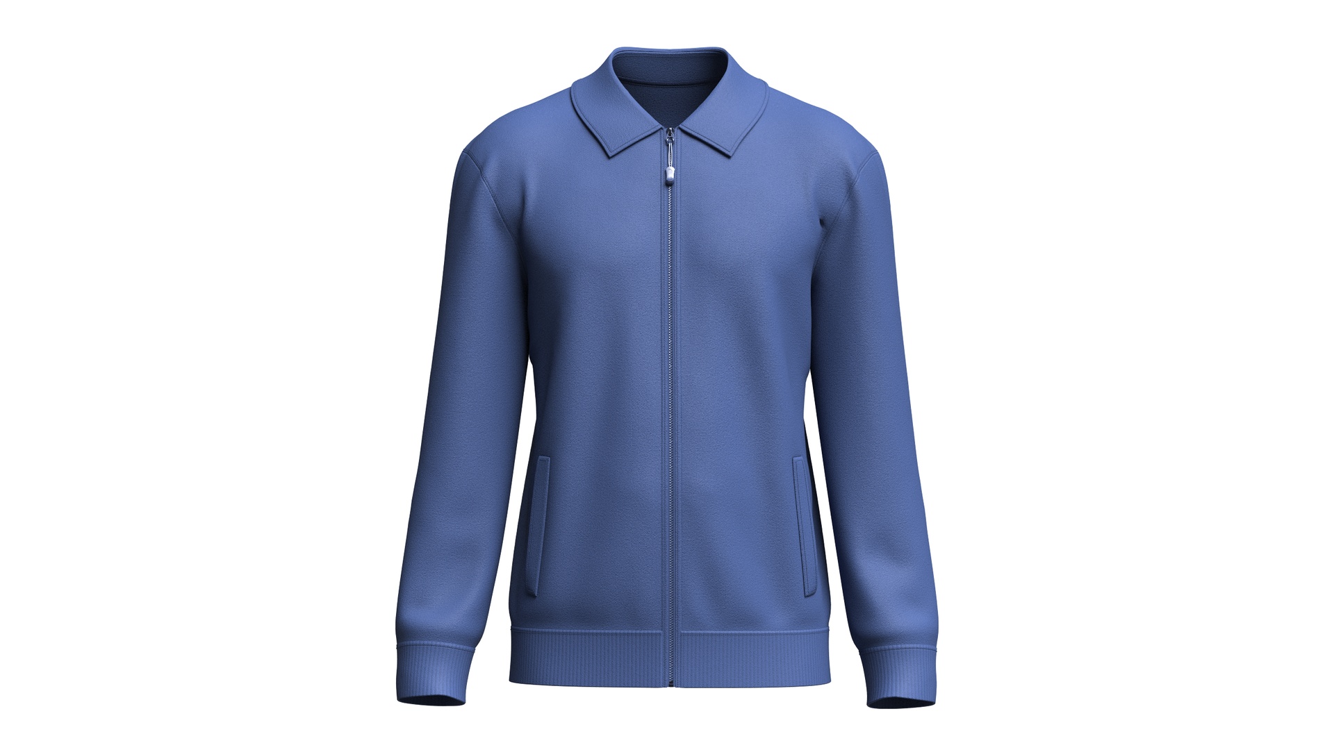 Media 1 for listing Men Navy Blue Zip - Up Jacket | High Poly