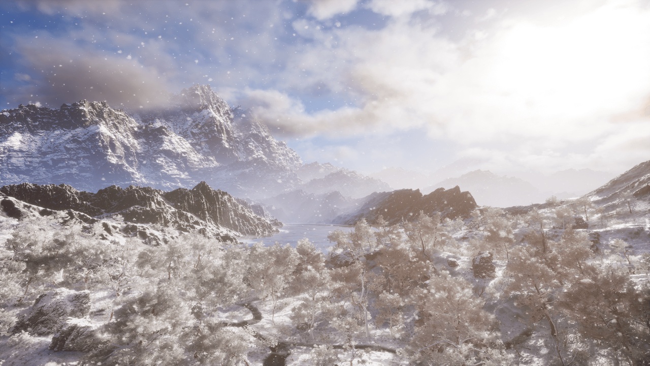 Media 1 for listing Forest Blizzard ( Forest Snow Pine Winter Nanite Procedural )