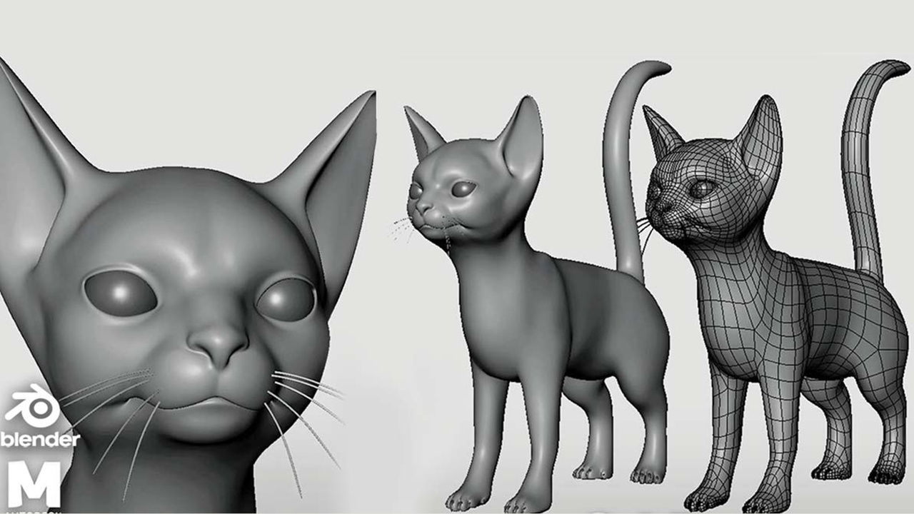 Media 1 for listing Cat - Topology + UV Map