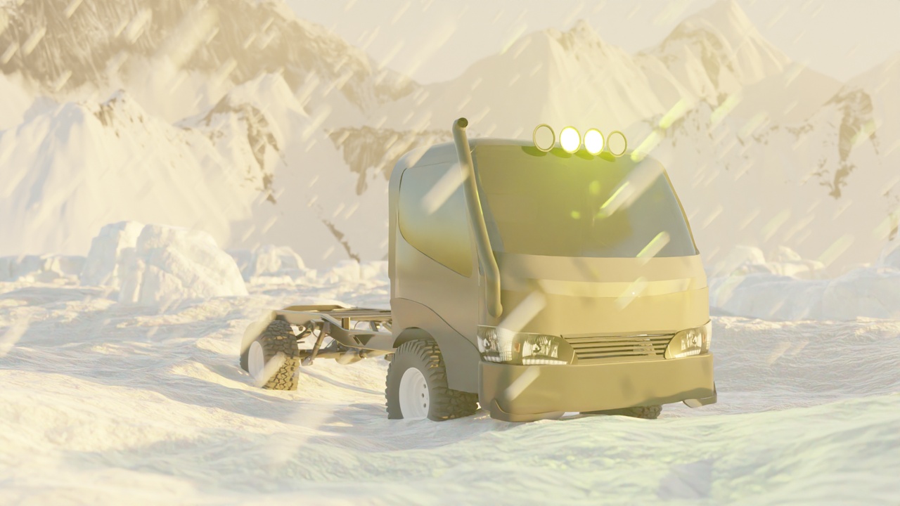 Media 1 for listing Off-Road Modified Semi-Truck – Realistic 3D Model