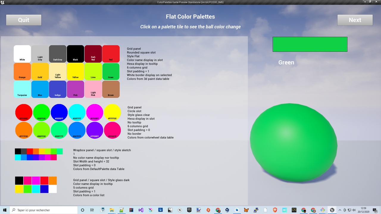 Media 1 for listing UMG Color Swatches