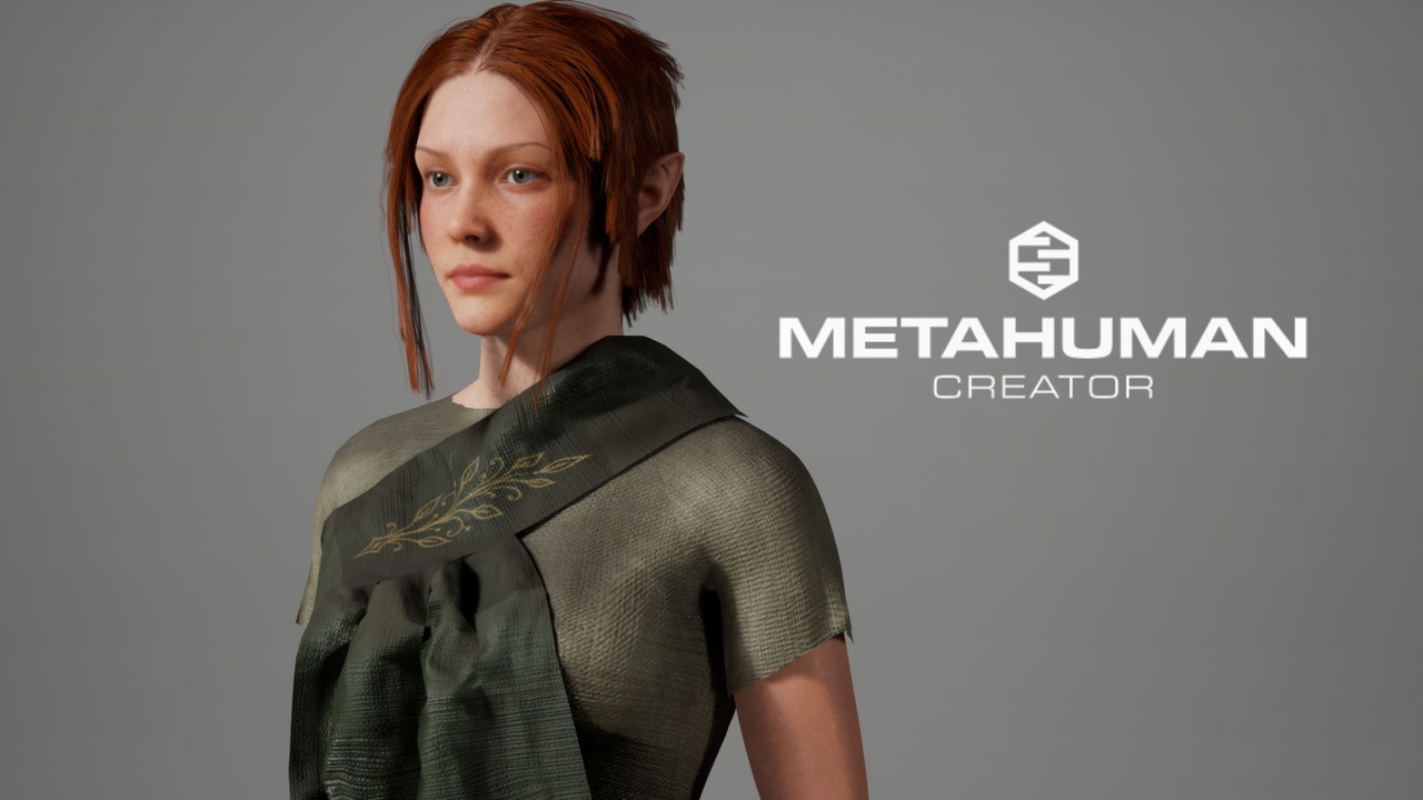 Media 1 for listing Female Elf 5 – Custom MetaHuman Character with Custom Clothing, Body & Groom