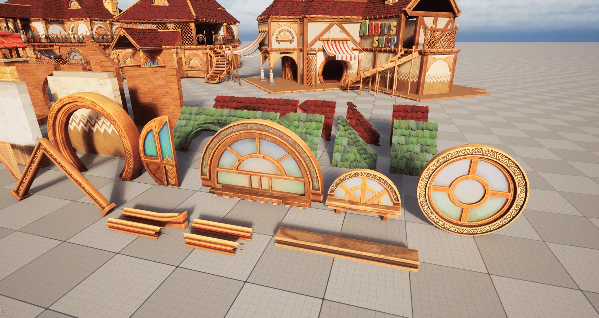 Media 1 for listing Stylized Village Modular Kit