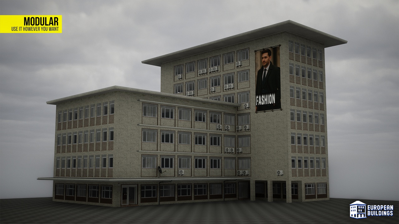 Media 1 for listing European Buildings: City Office B (Modular; Enterable; German Style)