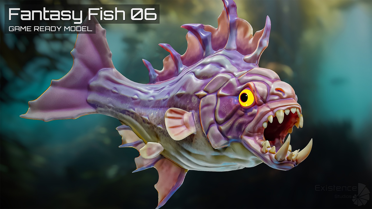 Media 1 for listing Fantasy Fish 06 - Aqua Life - Underwater Creature - Monster Sea Enemy - #45