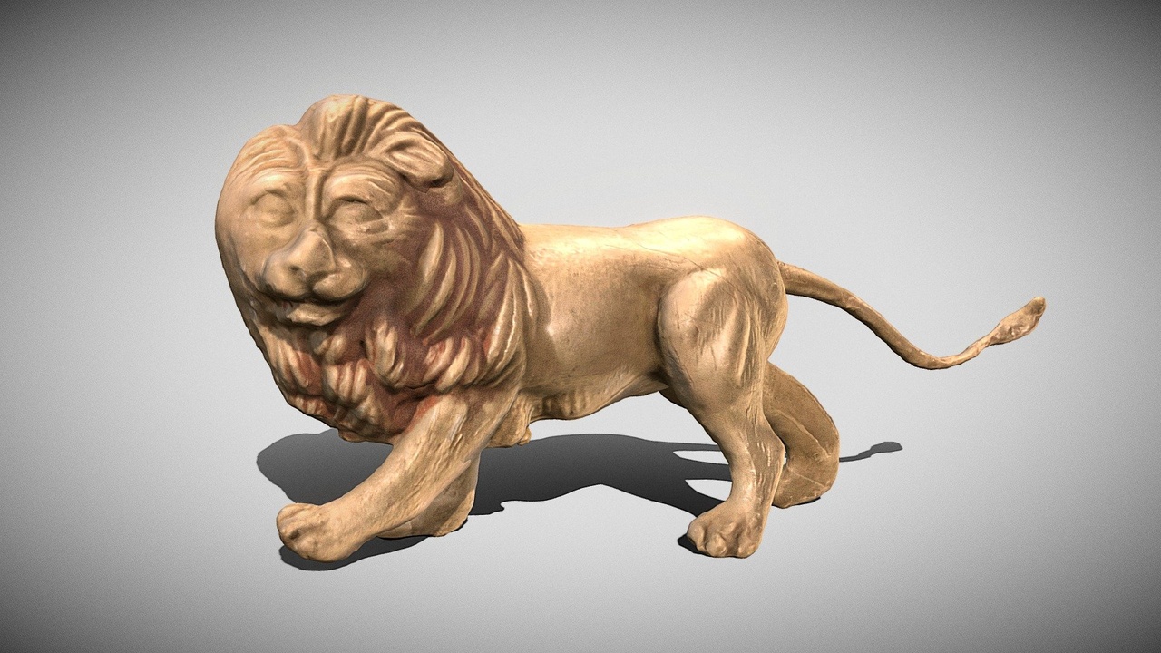 Media 1 for listing Lion (Miniature) 3D Scan