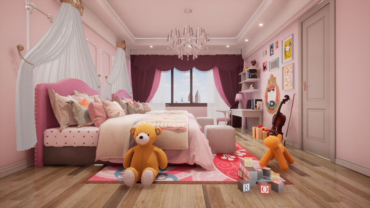 Modern Princess's room WVol1 제품 등록을 위한 미디어 1개