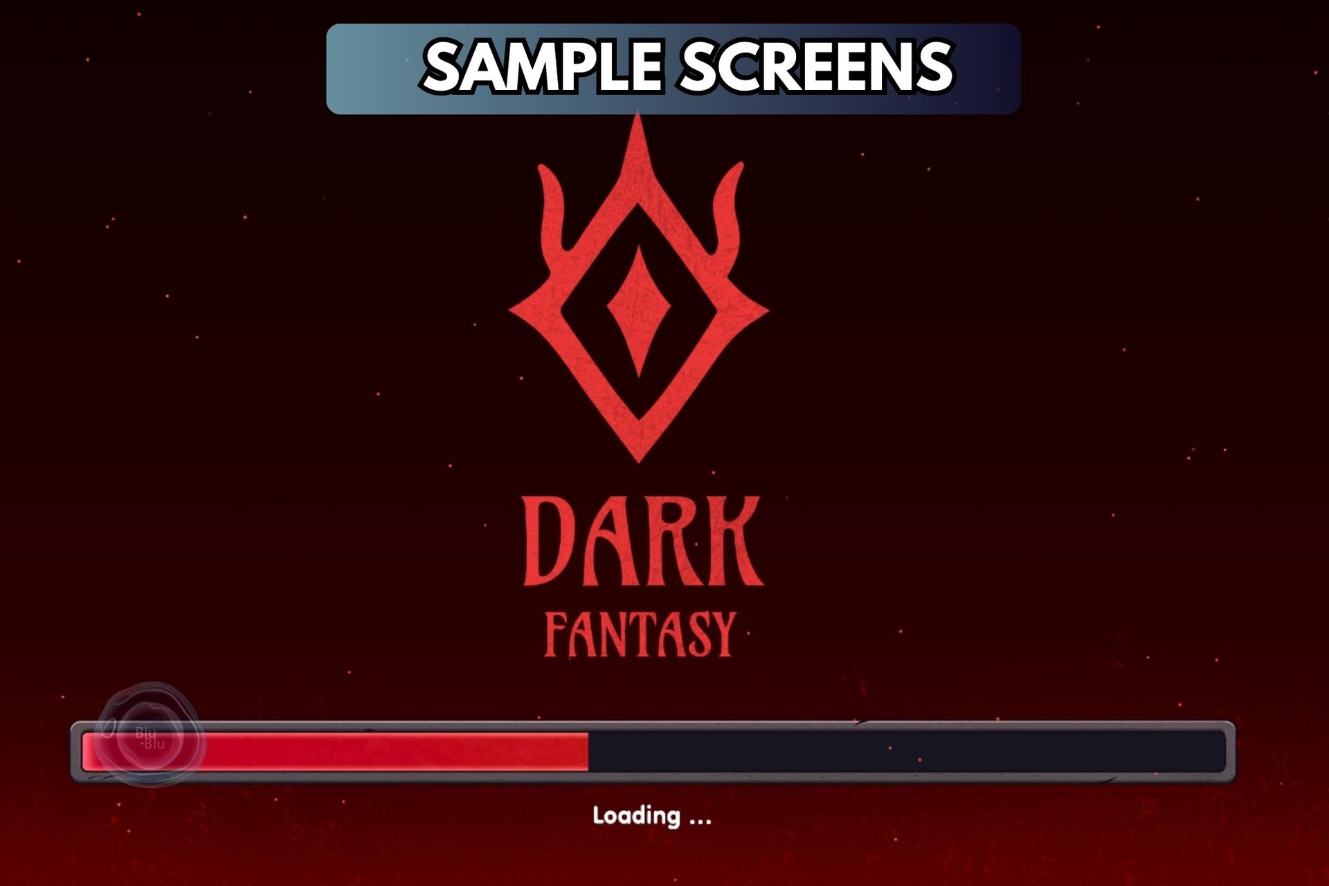 Media 1 for listing Dark Fantasy GUI + Icons Bundle + PSD GUI files + AI Icons files
