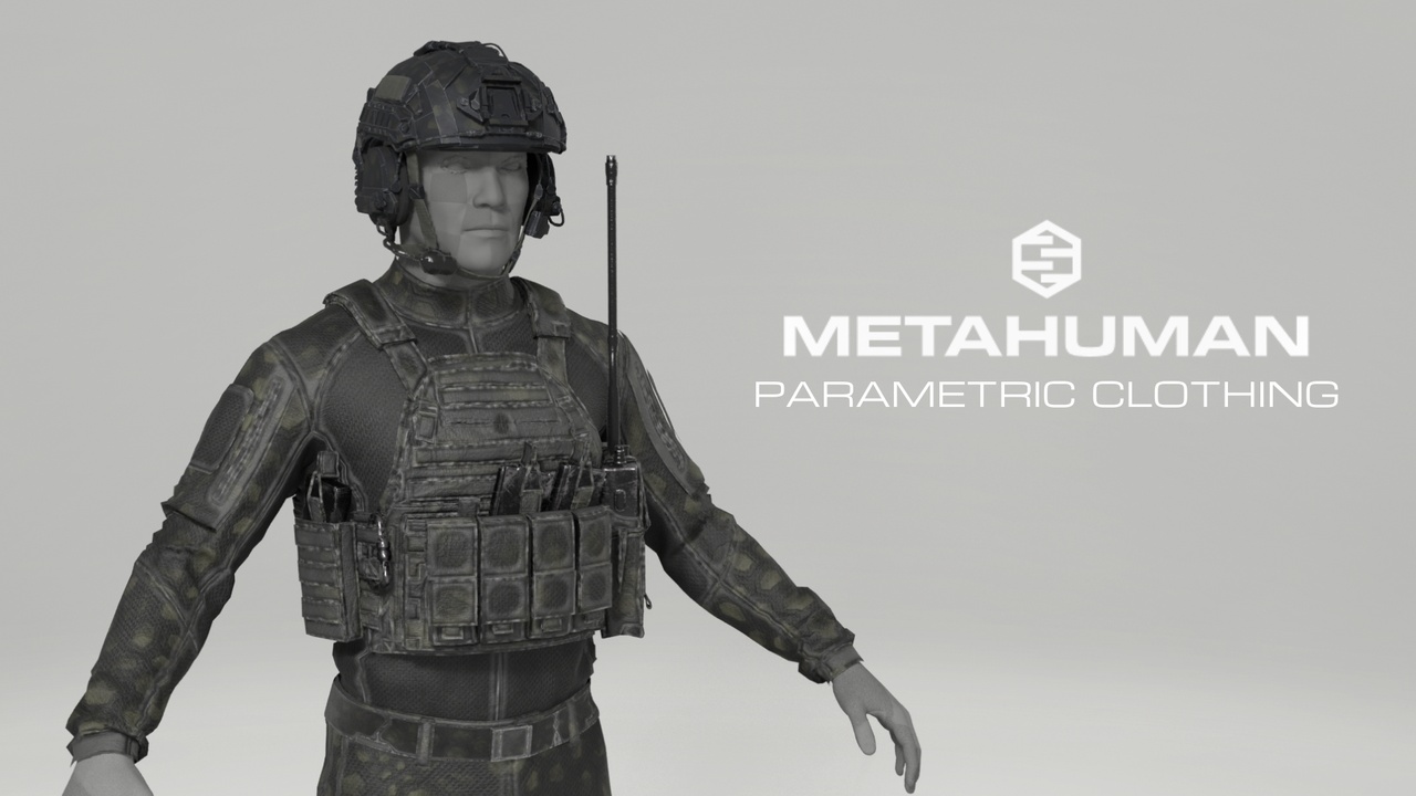 Media 1 for listing Tactical Operator Character #1 for MetaHumans | Parametric Clothing