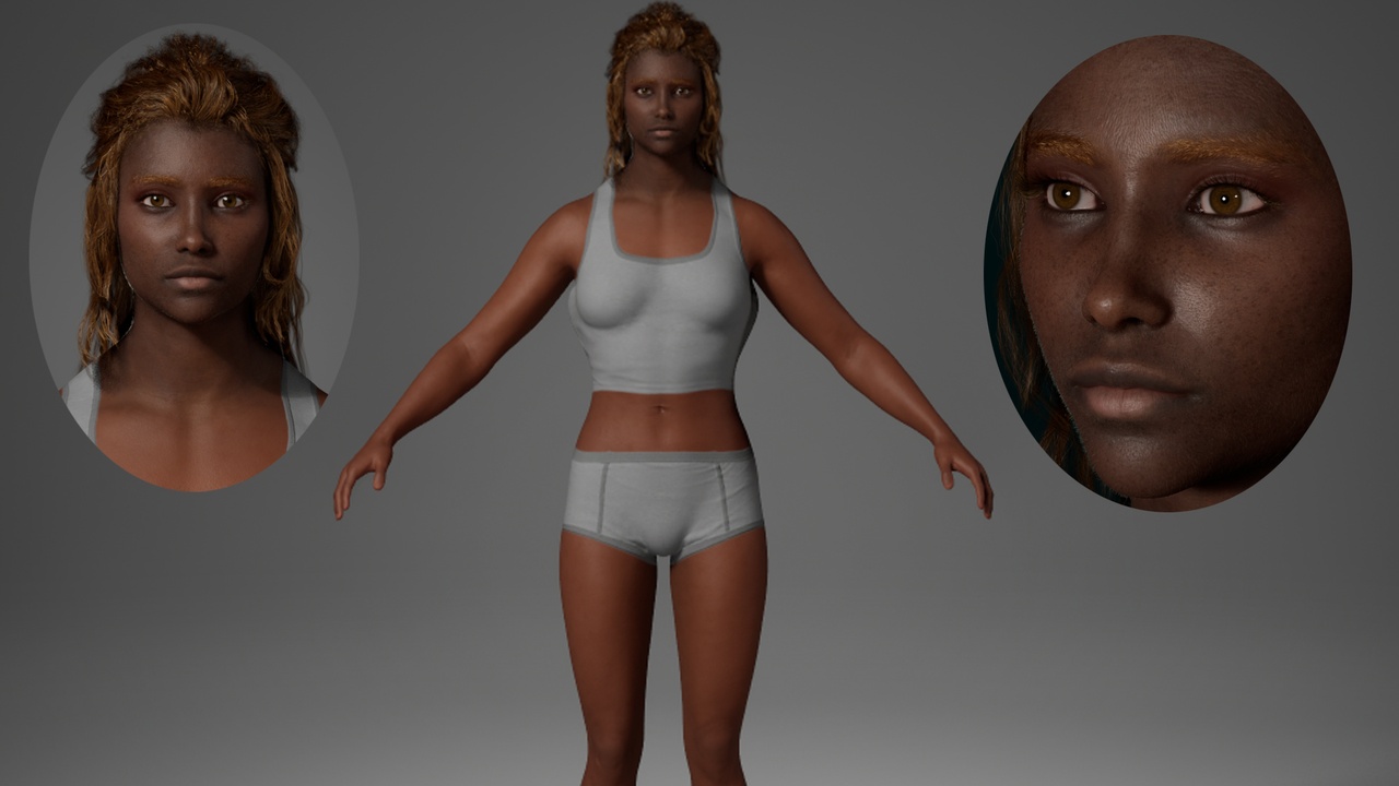 Media 1 for listing Editable MetaHuman Female - Karl.With hair, no clothing included.