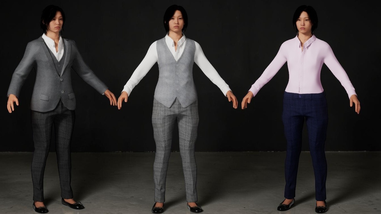 Media 1 for listing Formal Tight Coat - Metahuman Compatible