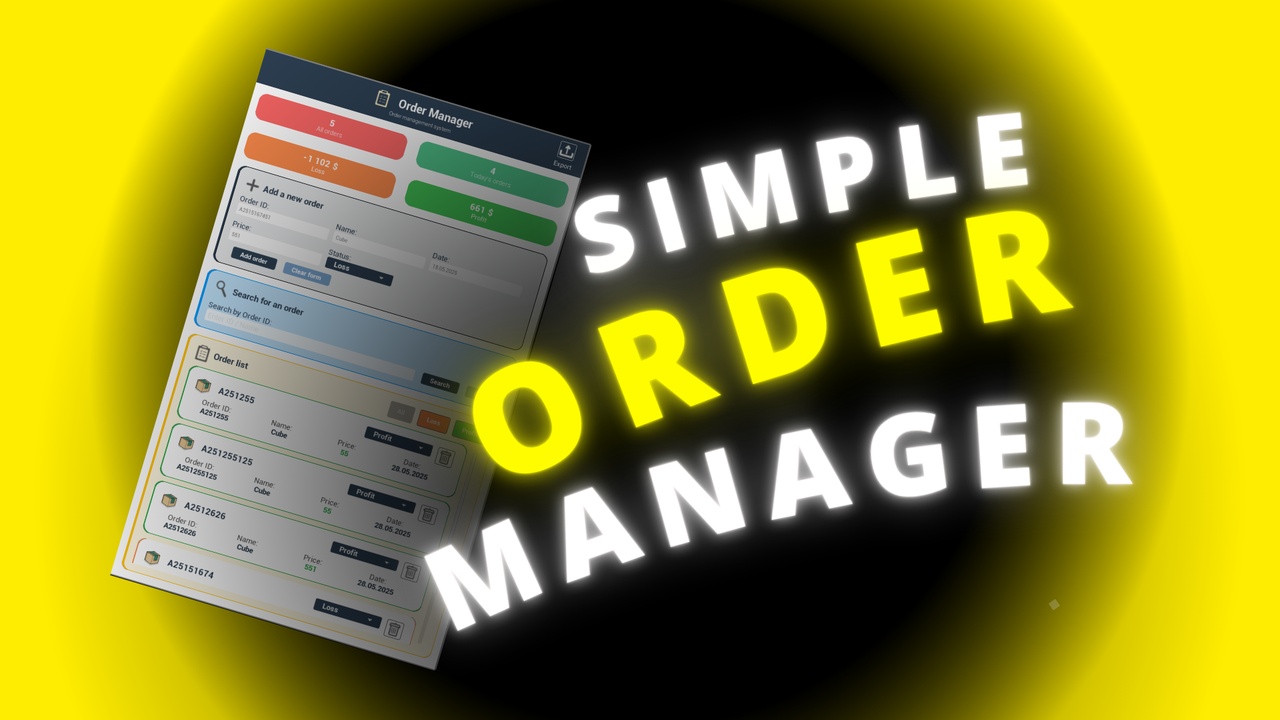 Media 1 for listing Simple Order Manager