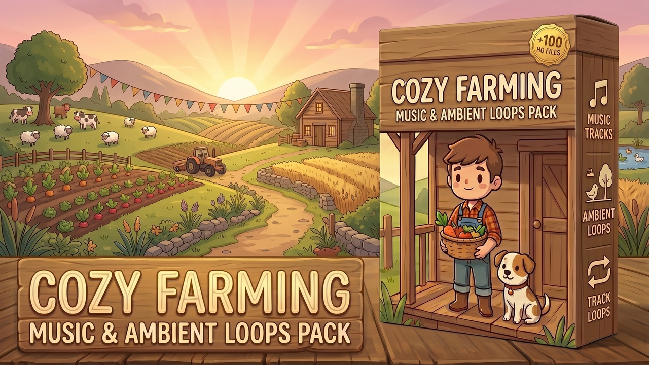 Media 1 for listing Cozy Farming Music & Ambient Loops Pack